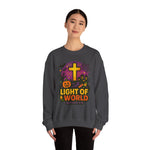 Light of the World Sweatshirt - Unisex Heavy Blend™, Christian Apparel, Fall Fashion, Cozy Gift, Inspirational Sweatshirt