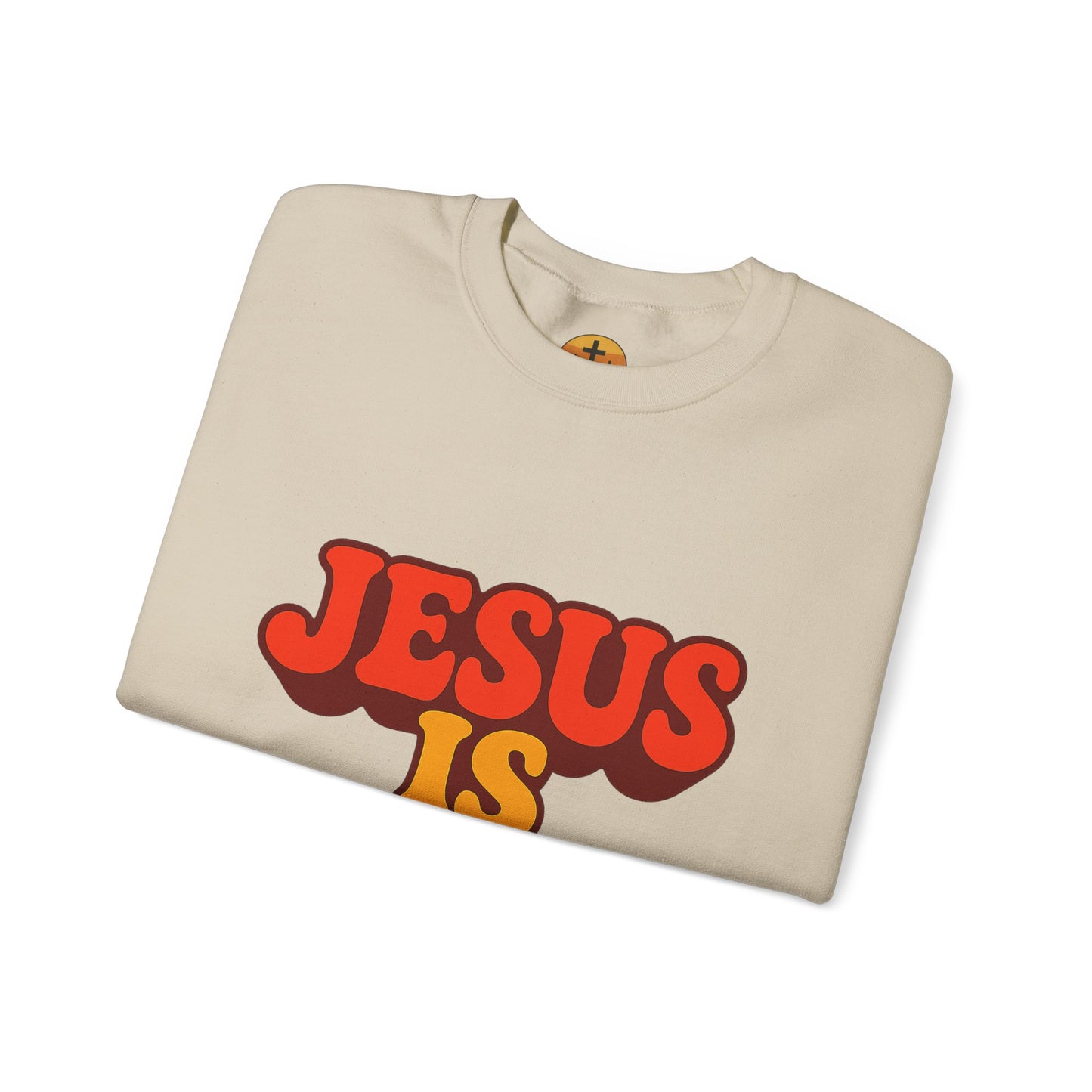 Jesus is Peace Crewneck Sweatshirt, Comfortable Unisex Pullover, Faith-Based Gift, Cozy Casual Wear, Perfect for Church or Family Gatherings