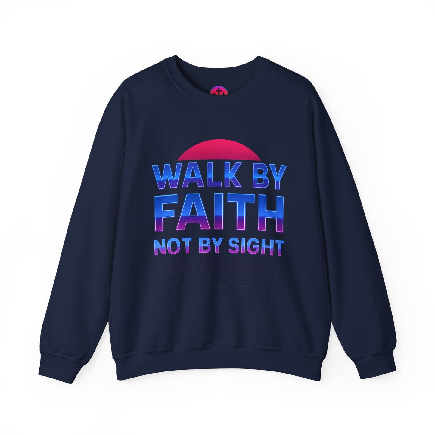 Faith-Inspired Crewneck Sweatshirt for Comfort & Style | Walk by Faith Gift, Unisex Apparel, Cozy Sweatshirt, Inspirational Fashion