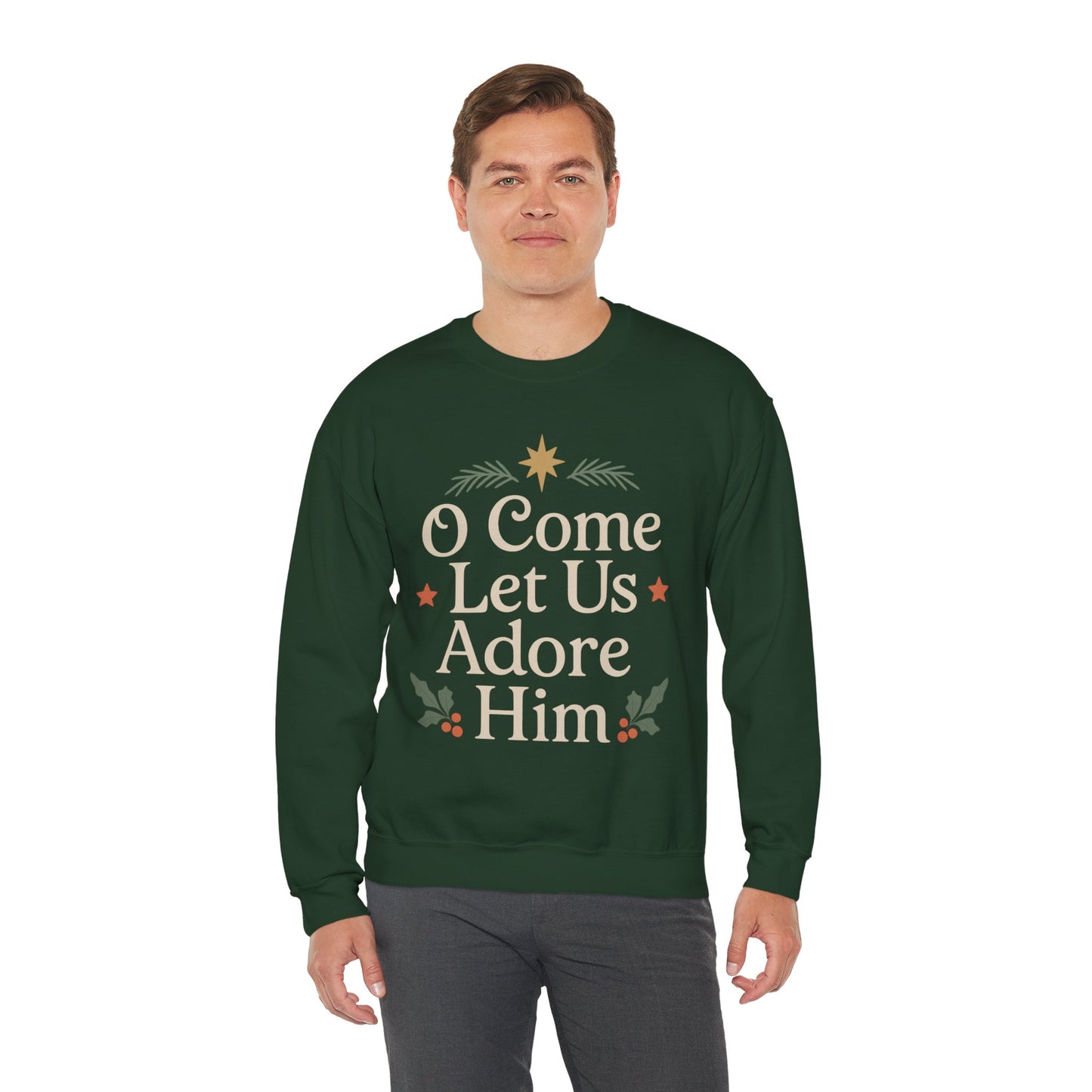 Christmas Collection- O Come Let Us Adore Him Sweater