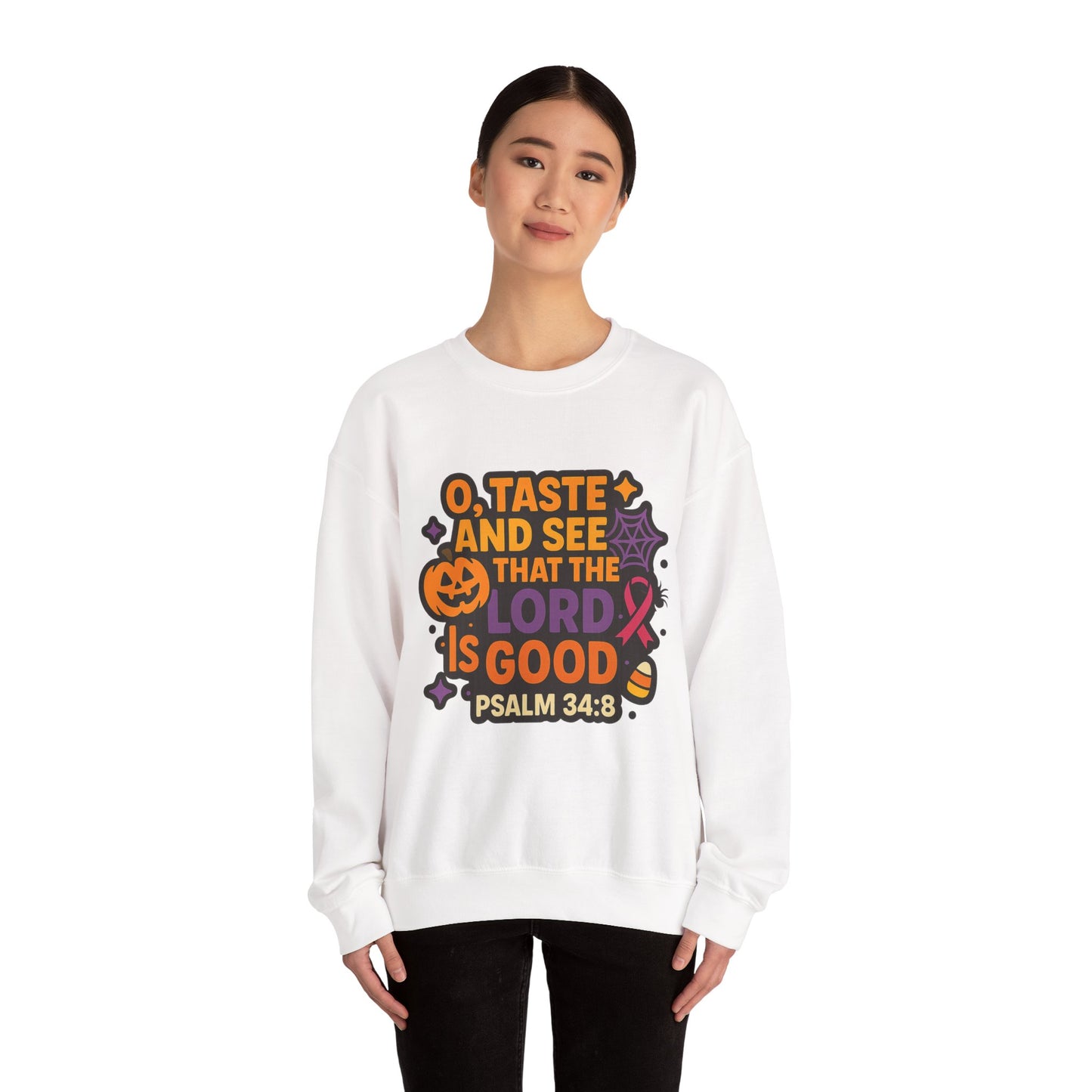 Cozy Fall Faith Sweatshirt - Halloween, Christian, Inspirational, Comfortable Crewneck for Autumn Gatherings