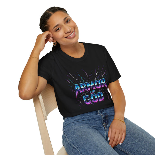 Armor of God Unisex Softstyle T-Shirt | Religious Graphic Tee, Faith-Based Apparel, Christian Gift, Casual Wear, Unique T-Shirt