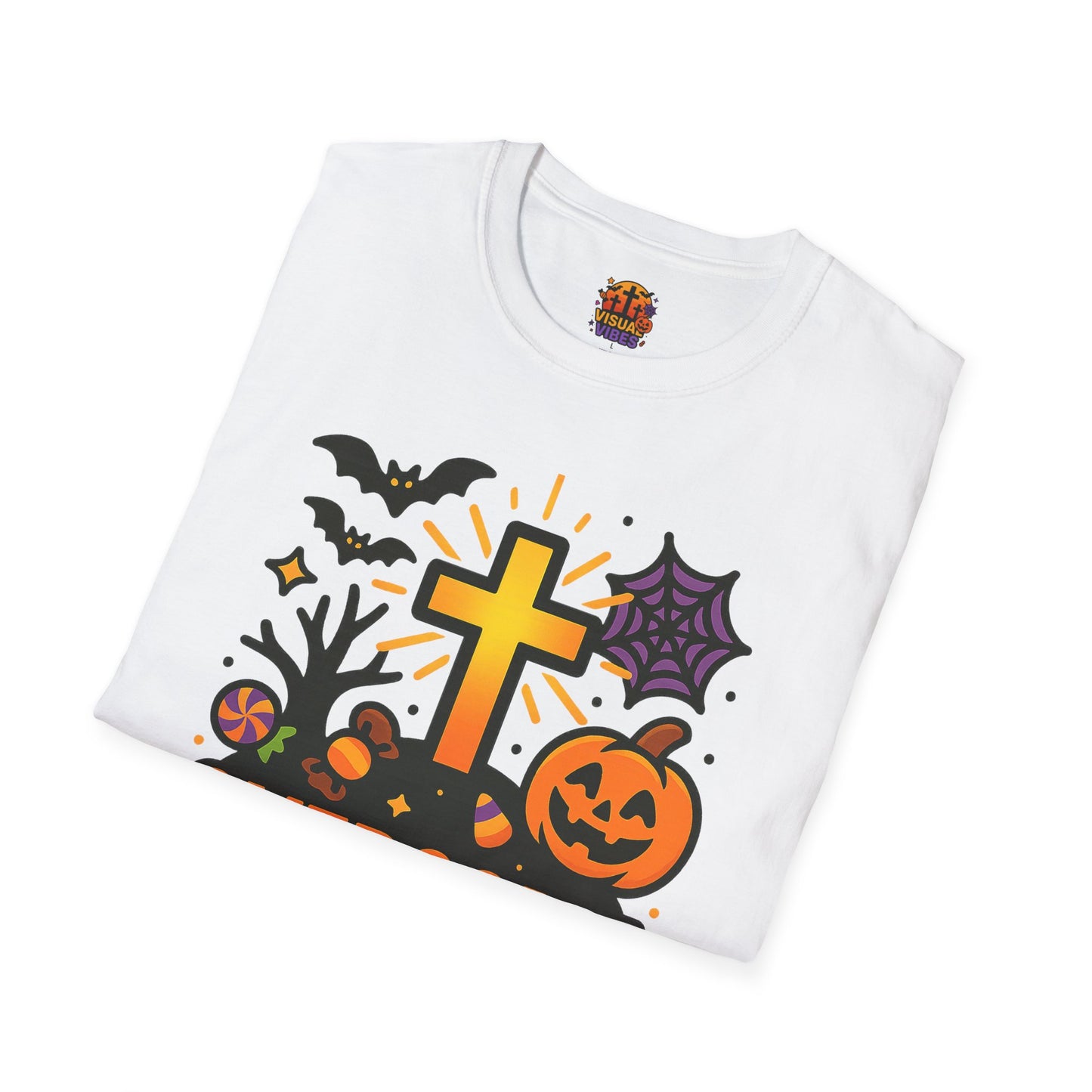 Inspirational Halloween T-Shirt, Motivational Graphic Tee, Fall Fashion, Unisex Halloween Shirt, Religious T-Shirt, Overcome Evil Apparel